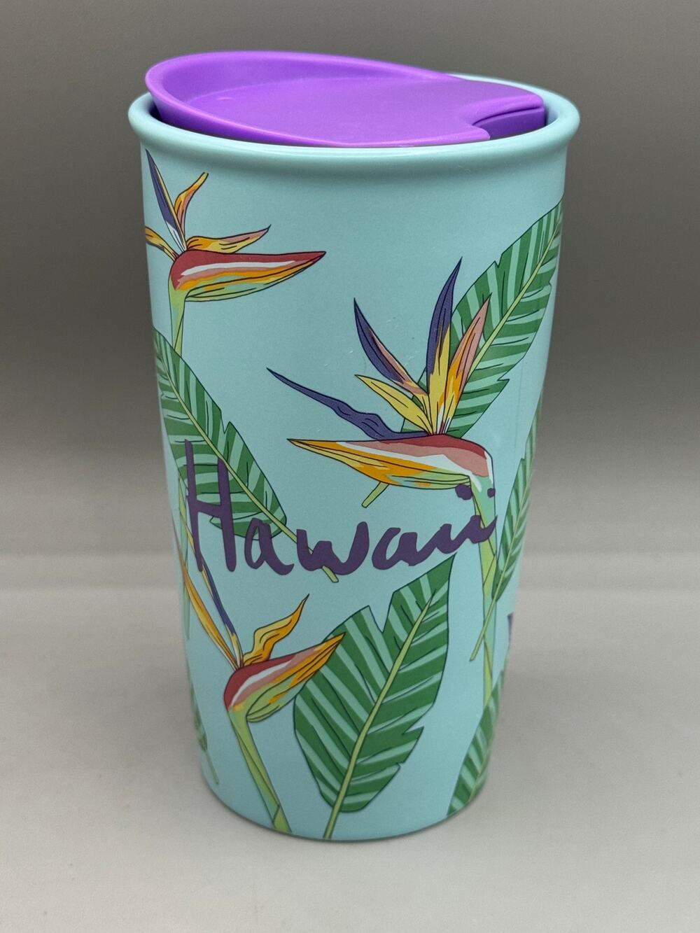 Starbucks HAWAII Ceramic Bird of Paradise 12 oz. Coffee Mug Tumbler